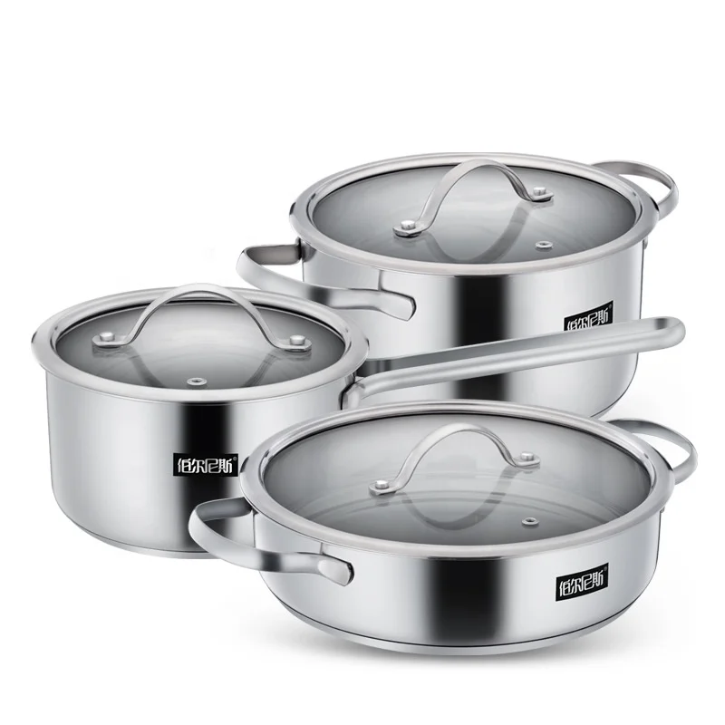 

non stick cooking pot set titanium kitchenware and cookware stainless steel