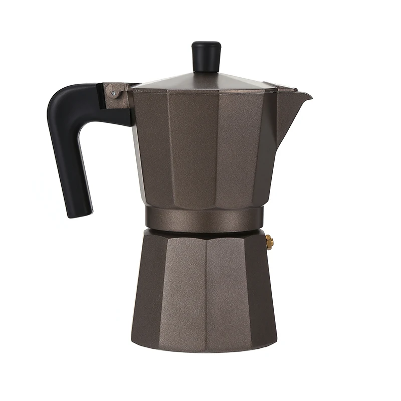 

Wholesale High Quality Aluminium Moka Coffee Maker Espresso Coffee Maker Moka Pot, Brown color