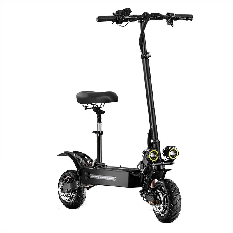 

Adult electric scooter with seat and 60v 5400w 95km/h with dual drive great performance foldable electric scooter