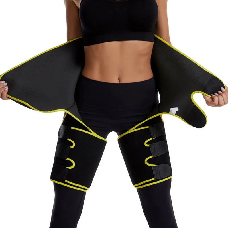 
Low Price Hip lifting Belt Sweat Shaping Belt Sports Fitness Adjustable Thigh Trimmer Leg Slimming Belt 