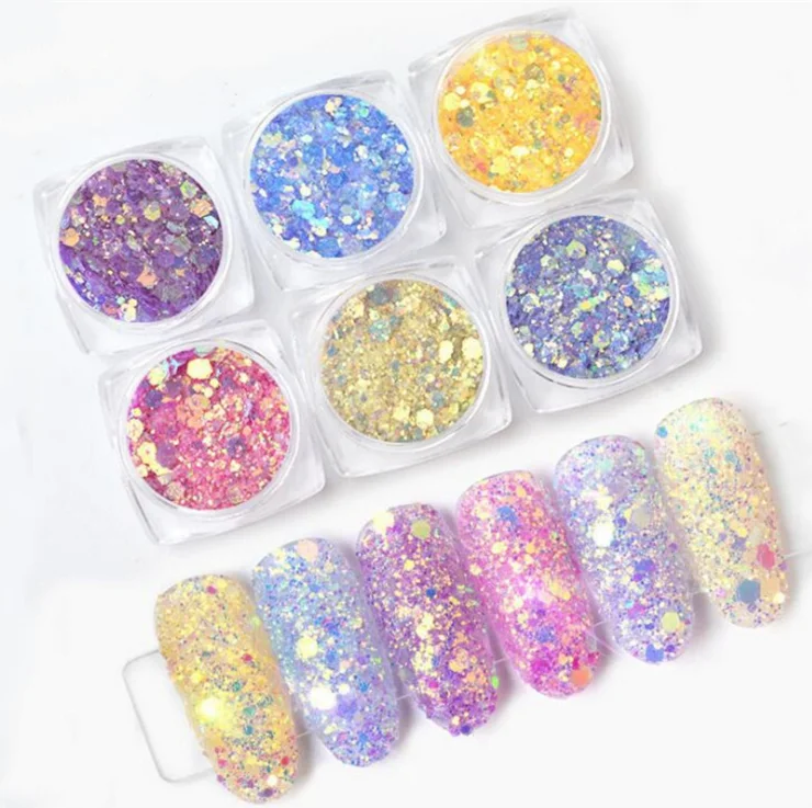 

Amazon Fashion Flash small eye makeup patch nail art glitter powder patch