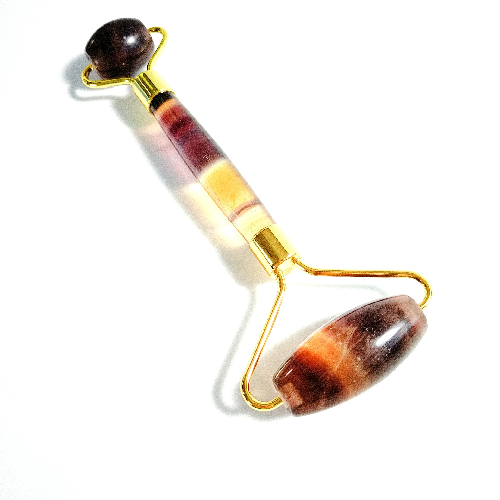 

Natural Fluorite Jade Massage Roller+ Guasha Board Face Neck Eye Body Anti Ageing Therapy