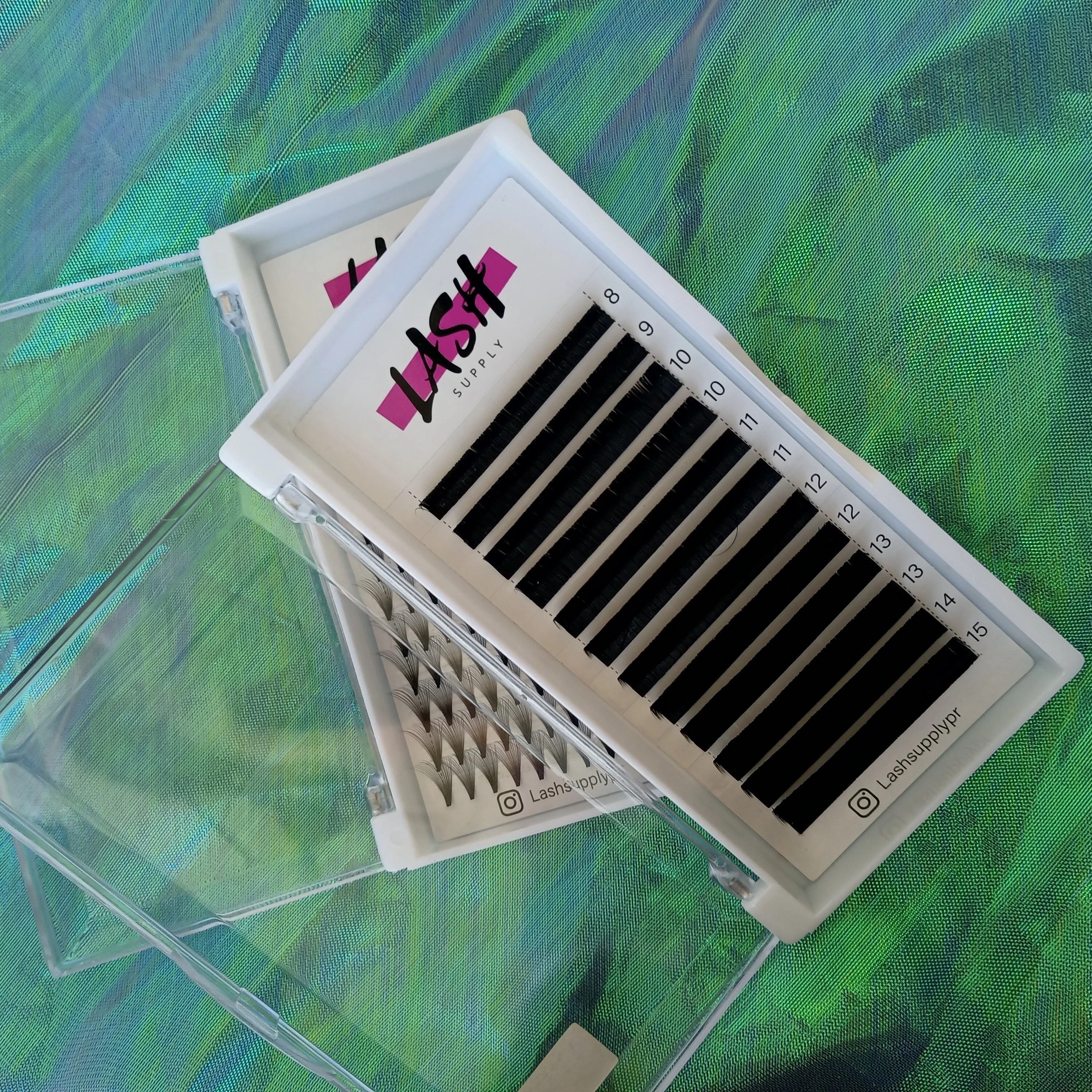 

Wholesale private label 3d lashes faux mink individual eyelash extension eyelashes vendor extension eyelashes easy fan, Black