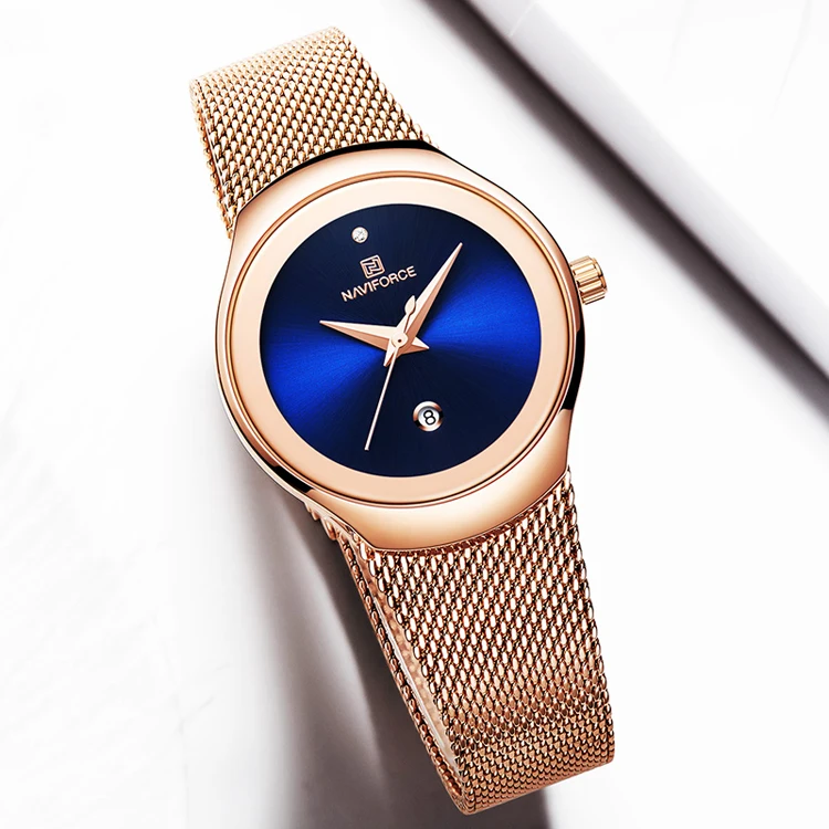 

NAVIFORCE Women Watch Fashion Business Quartz Watch Ladies Luxury Female Wristwatch Girls Clock Relogio Feminino 5004