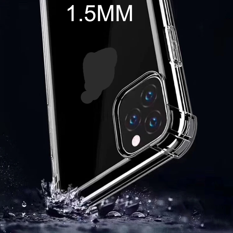 

Perfect Camera Protection Hole 1.5MM Airbag Shockproof Soft TPU Clear Transparent Phone Back Cover Case For Huawei P20 Pro