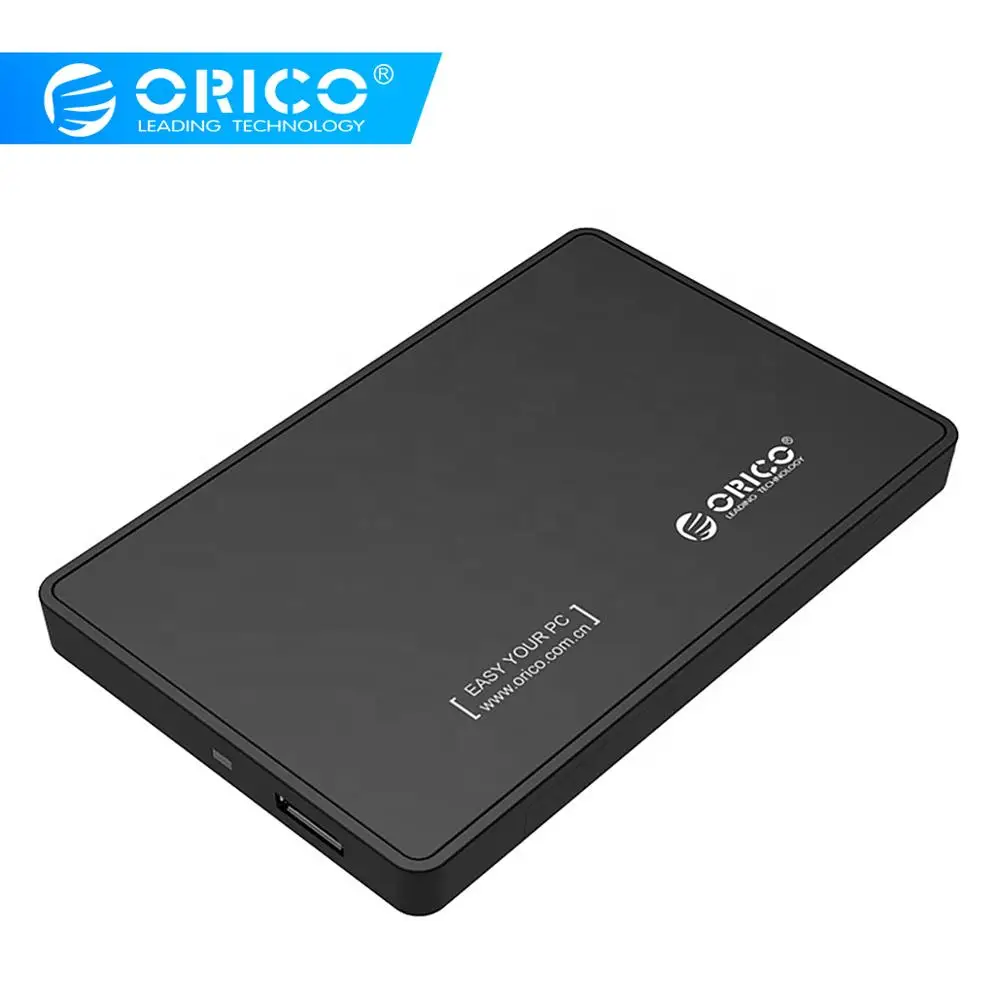 

ORICO USB2.0 SATA 2.5 Inch HDD SSD Enclosure 480Mbps 1TB Tool-Free Box External Hard Disk Drive Case 9.5mm 2588US-V1