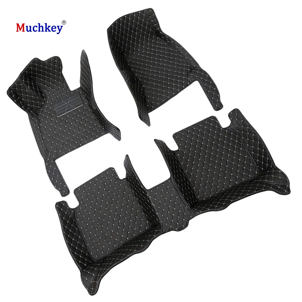 

Muchkey Floor Liners with Pocket for Lexus IS F Sport 2013 2014 2015 2016 2017 2018 Luxury Leather Car Floor Mats