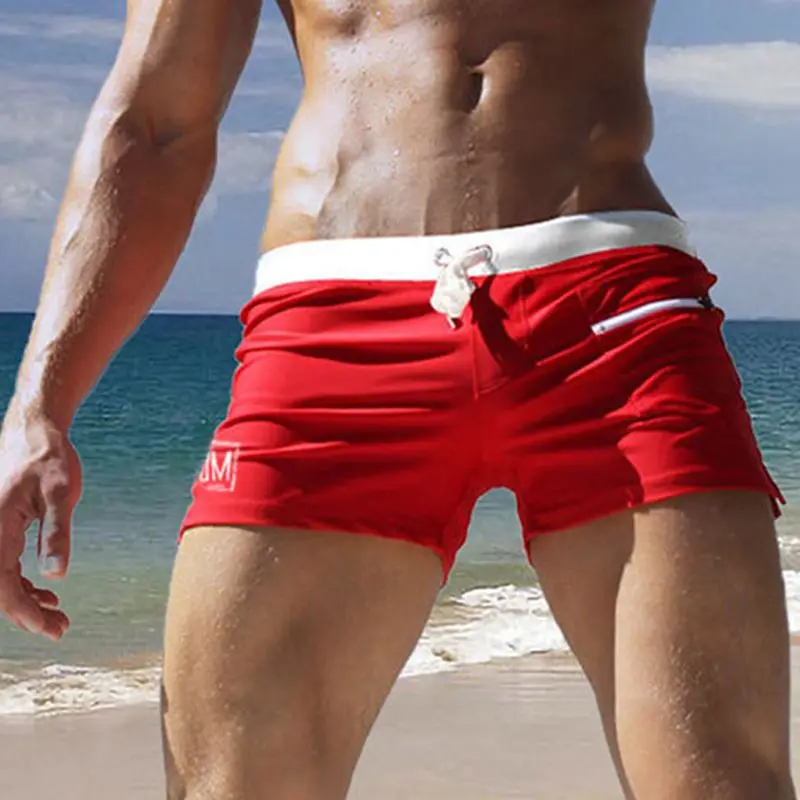 

Jockmail2020 new men's swimwear pocket swimming trunks sexy beach swimming trunks men's swimming underwear
