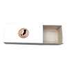 Custom simple logo printing plain white bath bomb packaging paper drawer box