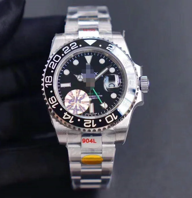 

New Style Automatic Watches 904L Stainless Steel Sapphire Glass Waterproof GMT Rolexables Watches