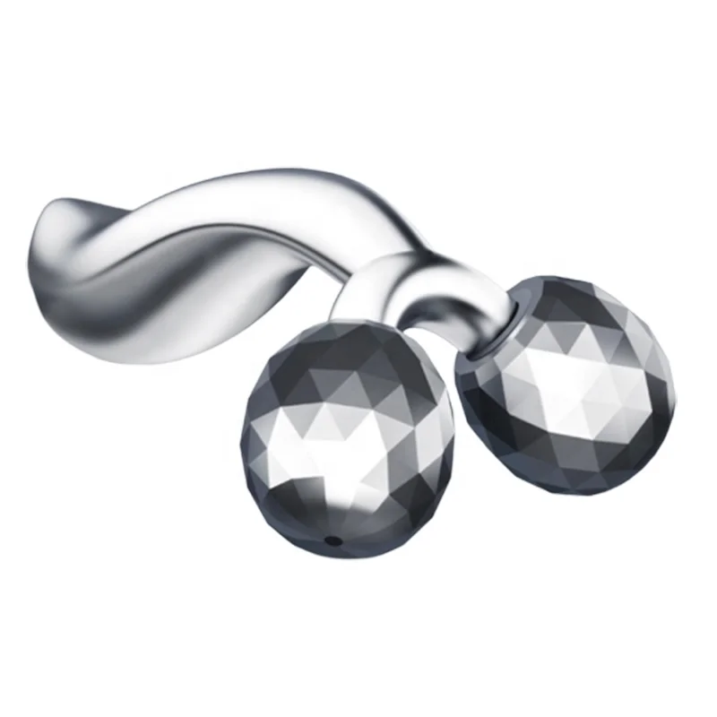 

Multi-Functional Face Slimming Massage Beauty Bar Face Roller Machine Skin Lifting Facial Massage Roller, Silvery