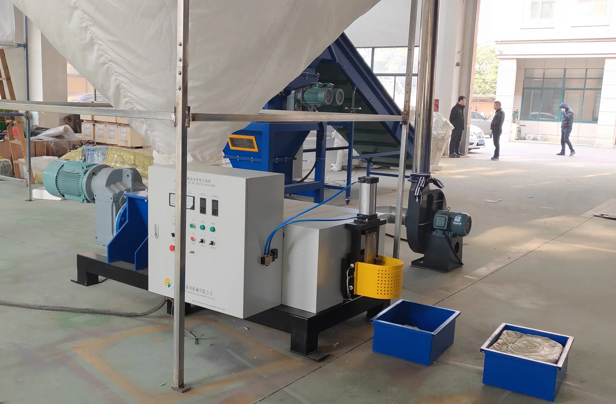 Polystyrene Foam Densifier Compressed Styrofoam Hot Melting To Hot