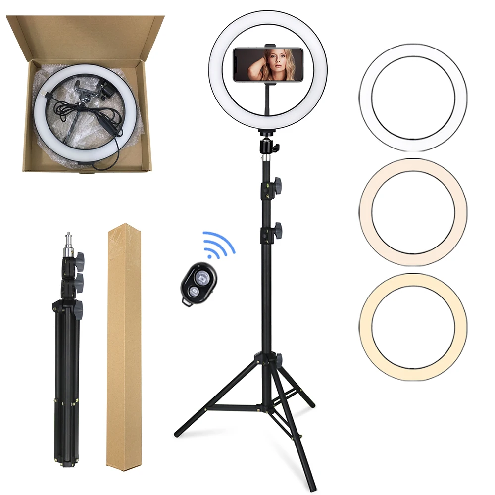 

1.4m Adjustable Light Stand black Flexible Universal Tripod 10 ring light