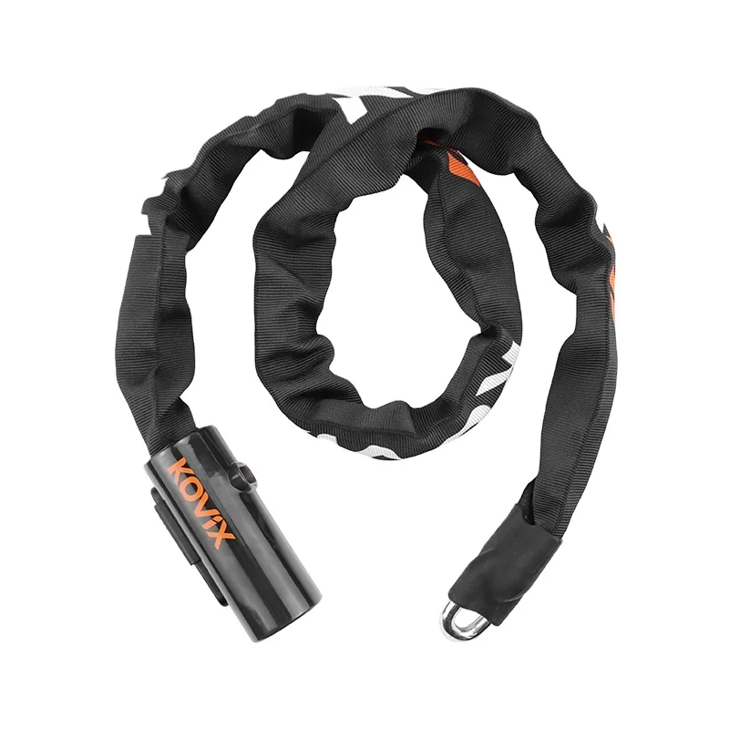 OEM Anti Theft Bike Lock Chain 8mm Reinforced Hardened Steel square Bicycle Lock Chain 120Db Alarm Motorcycle Lock