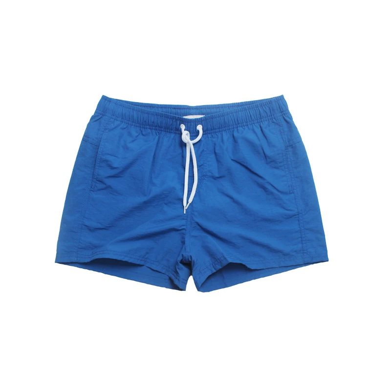 

Custom Made 100% Polyamide Solid Color Mens Gay Nylon Swim Shorts