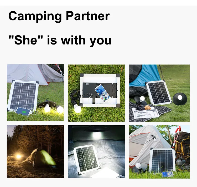 Automatic outdoor lighting mono solar panel charger 20000mah battery powerbank system - ANKUX.COM