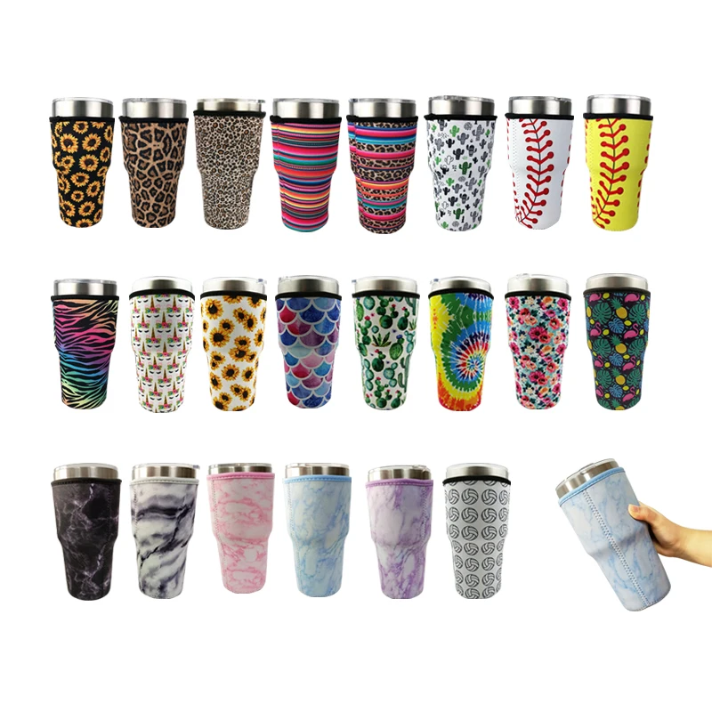 

RTS neoprene  tumbler cup holder/sleeve with handle, Customized color