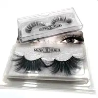 

Wholesale Vendor Make Own Brand Private Label Handmade Faux Mink Eyelash Silk Fake Lashes 3D Eyelashes