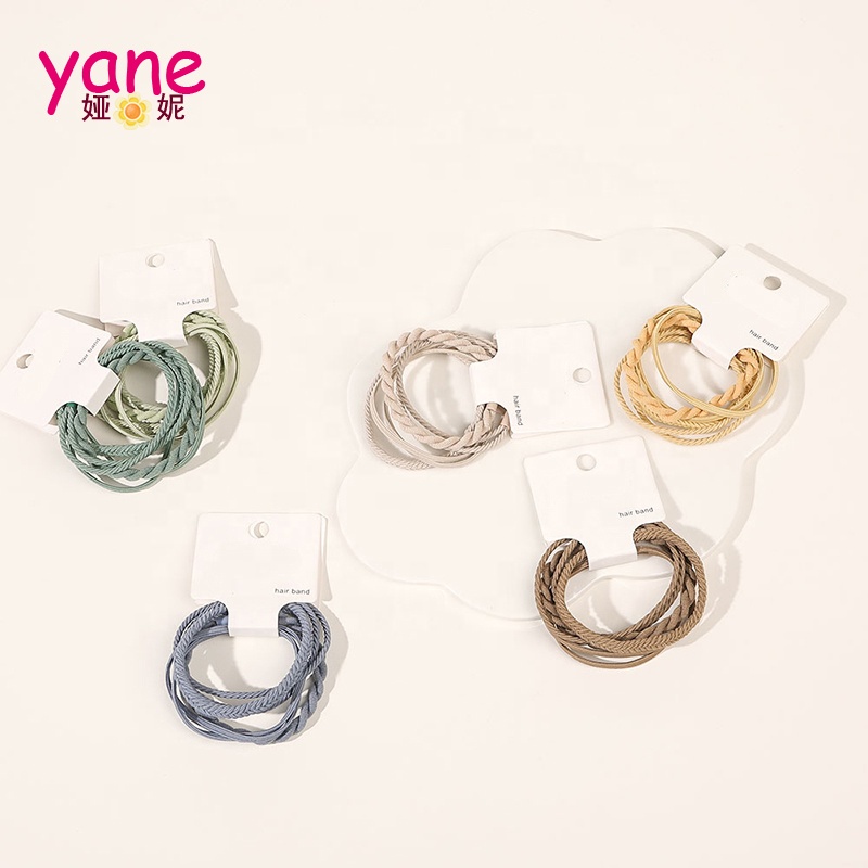 

New high elasticity daily rubber band simple hair band set ponytail accessories