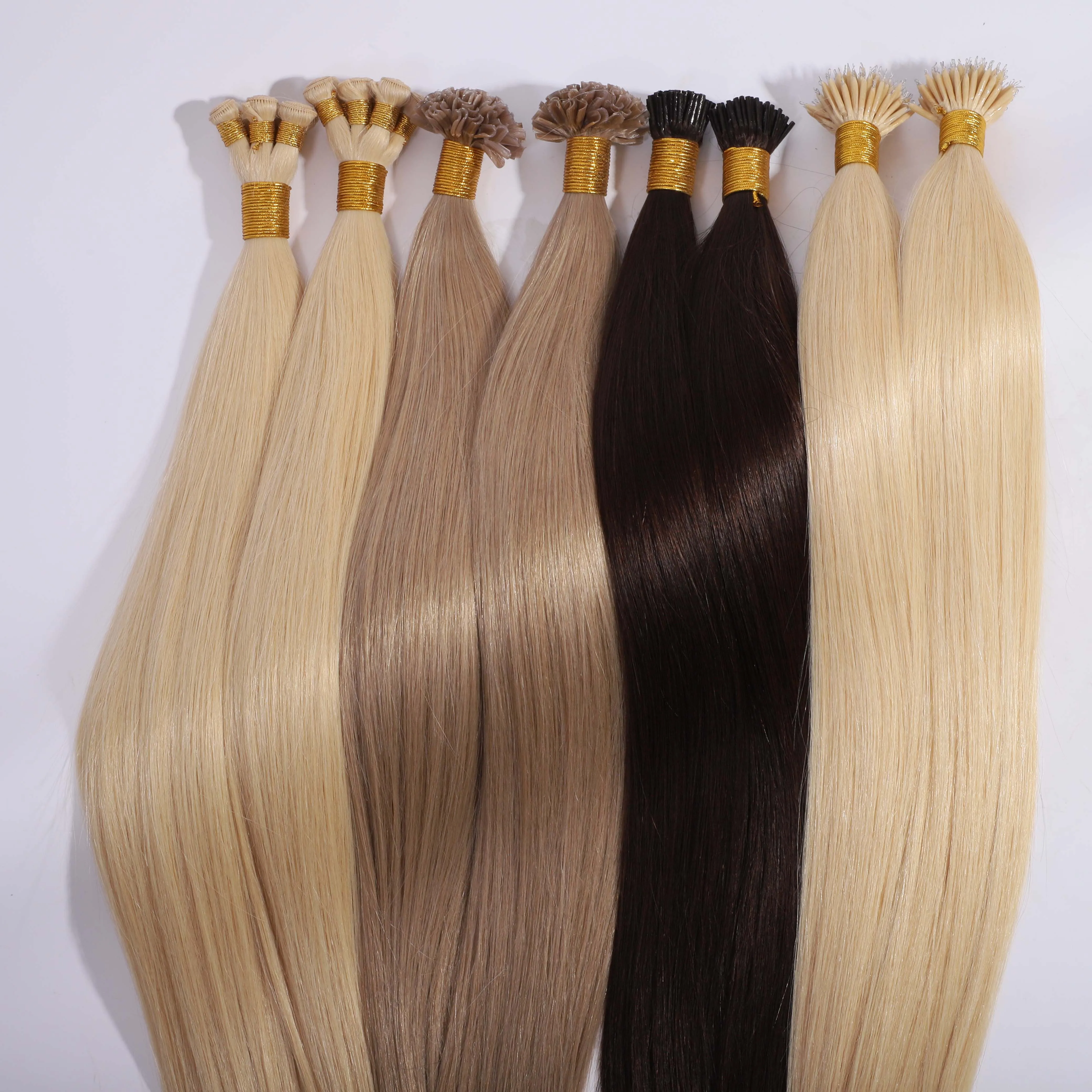 

Slavic Hair Extension Flat Tip Hair, Hair Double Drawn Flat Tip Extensions Pre Bonded