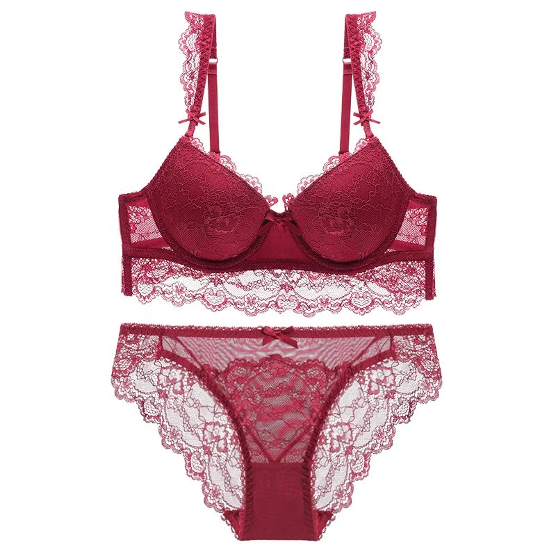 

hot sale comfortable good priced cheap Elegant Factory Directly Sale bra, Red