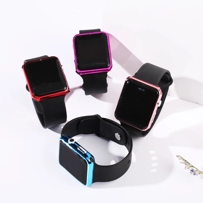 

Fashion Luxury Electronic Silicone Plastic Watch LED Touch Watch for Boys