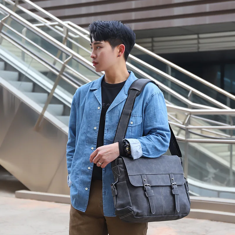 

Twinkle Custom Leather Men's PU Messenger Bag