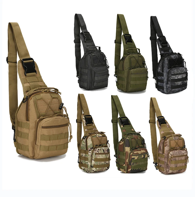 

RTS Fast Delivery Outdoor Sports Chest Bag Camping Hunting Chest Pack Single Shoulder Tactical Crossbody Sling Bag