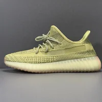 

With Logo & Boxes 1:1 Quality Running Real Yezzys 350 V2 Yellow Antlia Sport Sneaker Yeeze 3M Reflective Shoes For Women men