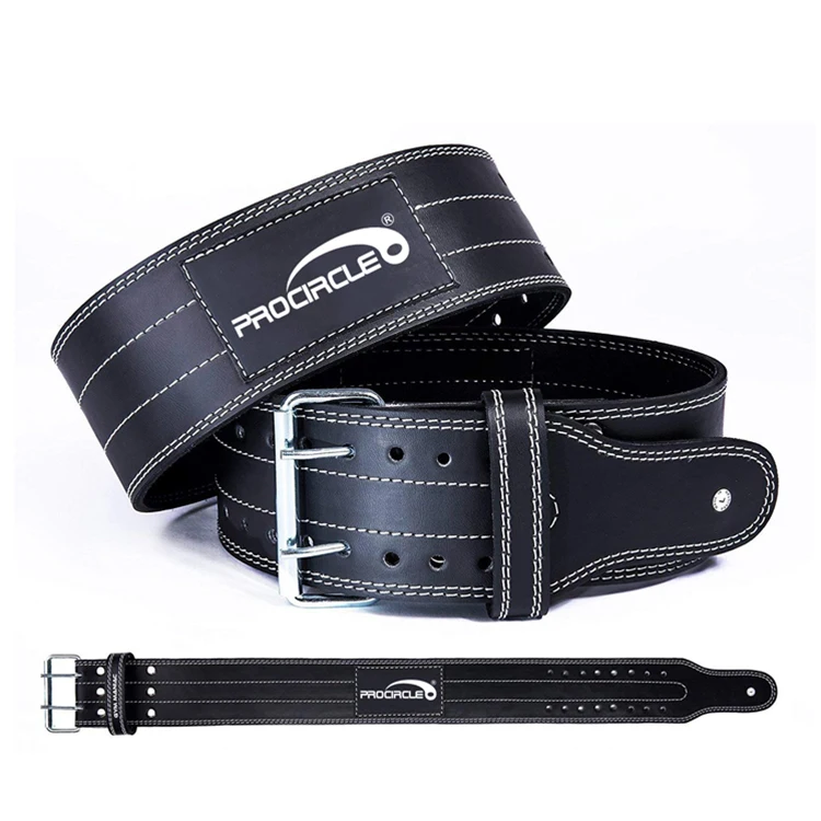 

Custom Gym Protective Adjustable Leather WeightLifting Belt, Brown/black/custom