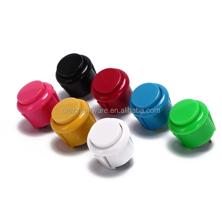 

Factory Direct Cheap Price 24mm Sanwa Style Arcade Push Button For Fish Game Spare Parts, Customizable