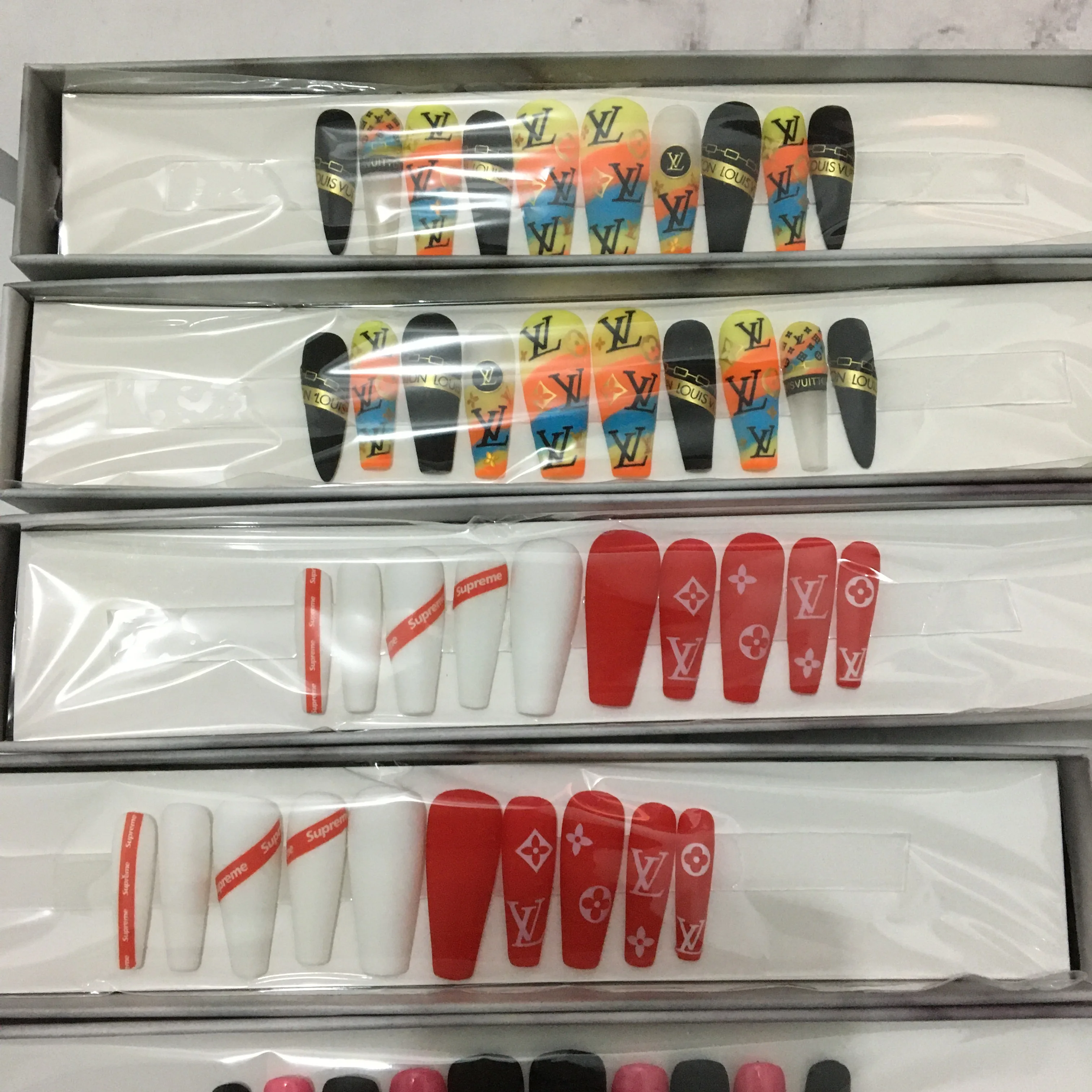 

EC Handmade design false nail different press on nail design, Customers' requirements