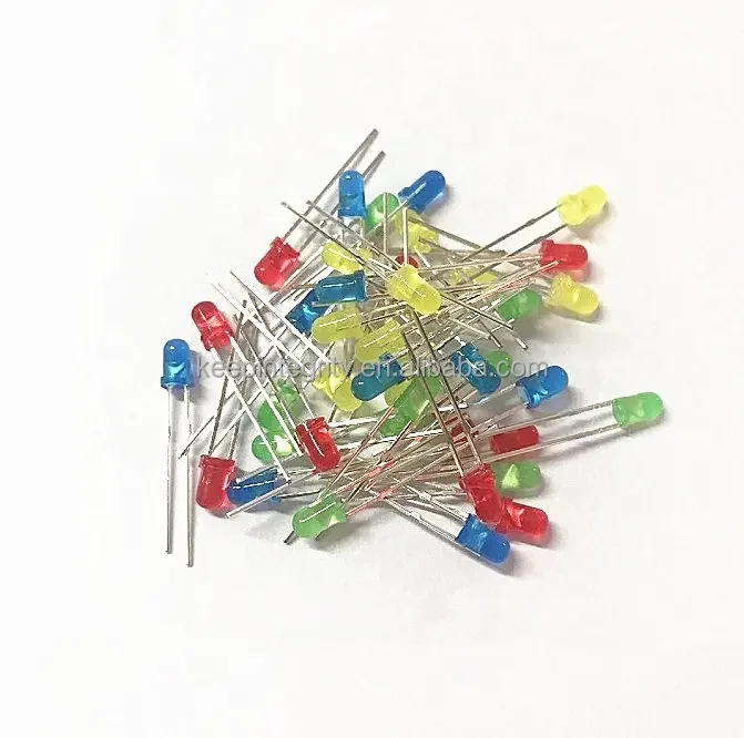 

Jubaolai 3MM 5MM LED diode set 10pcs/ lots Red Yellow Green White Blue Electronic Diode Light diodes