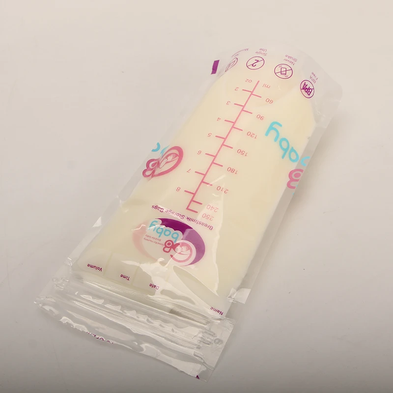 Custom Printed Bpa Free Pe Plastic Stand Up Baby Food Storage Bags For Mother Breast Milk Buy
