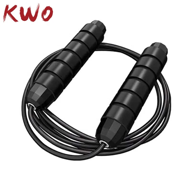 

Home Wholesale Fitness New Gym Training Custom Logo Adjustable 25Mm Shipping Power Steel Wire 2 Pound Weighted Rope Jump Rope, Customized color