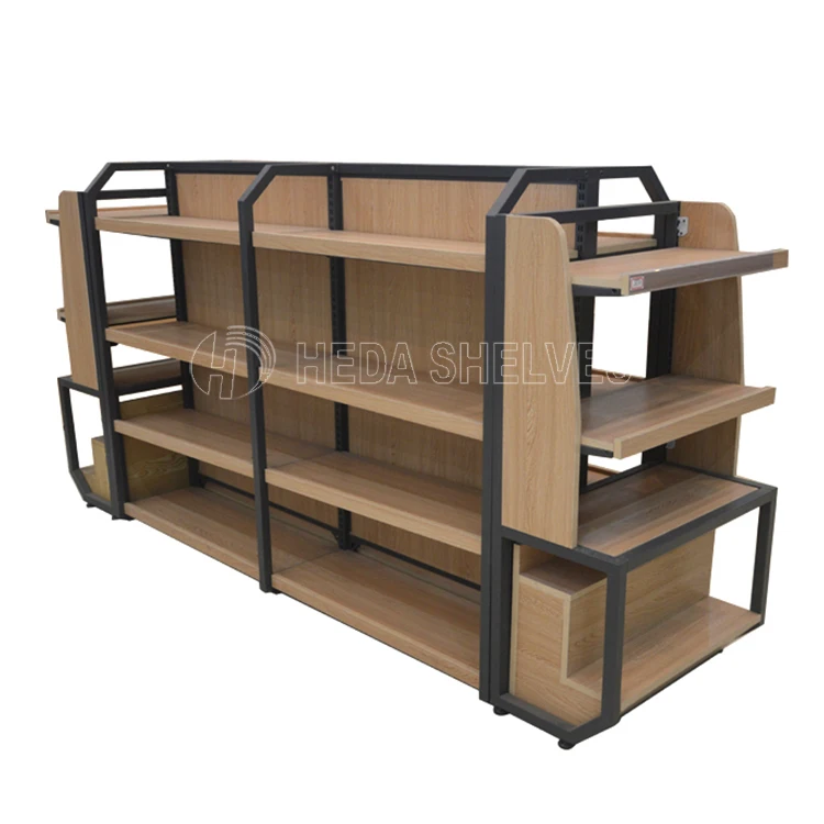 Retail Store Wood Shelving - Supermarket Display Solutions