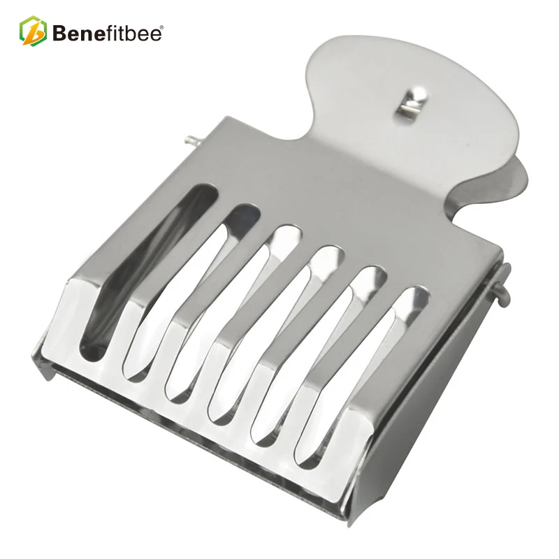 Convenient Binder Clip Type Bee Queen Cage Beekeeping Tool with Stainless Steel