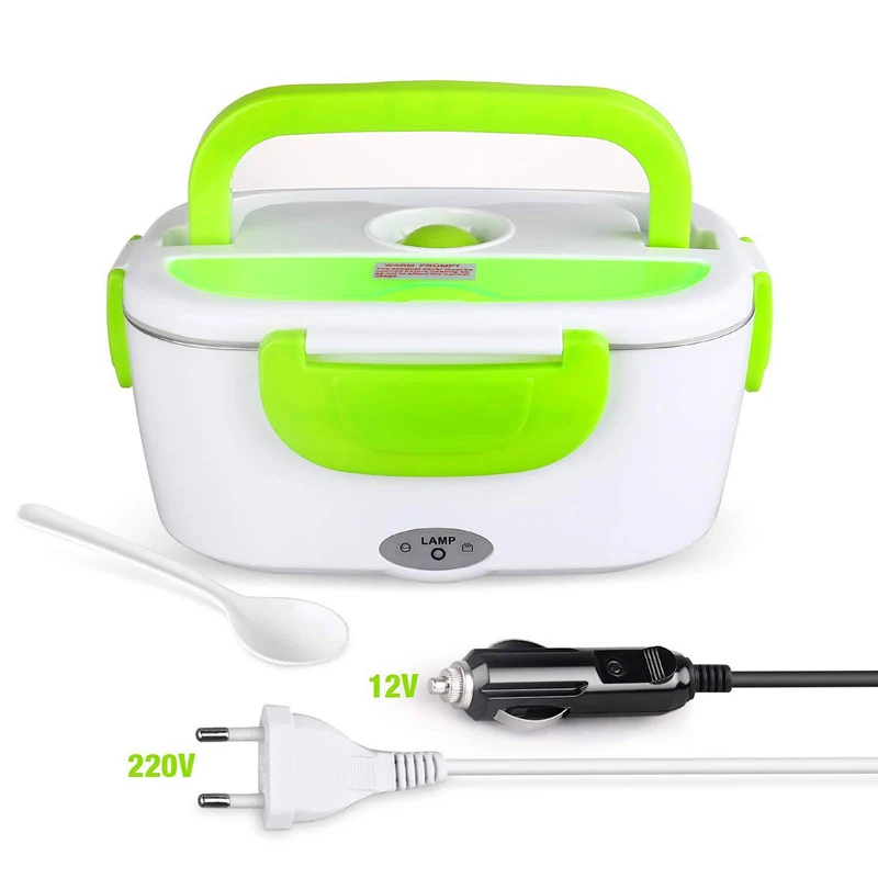 

Hot Selling Portable Removable Heating electric lunch box stainless steel, Blue,green,pink,orange