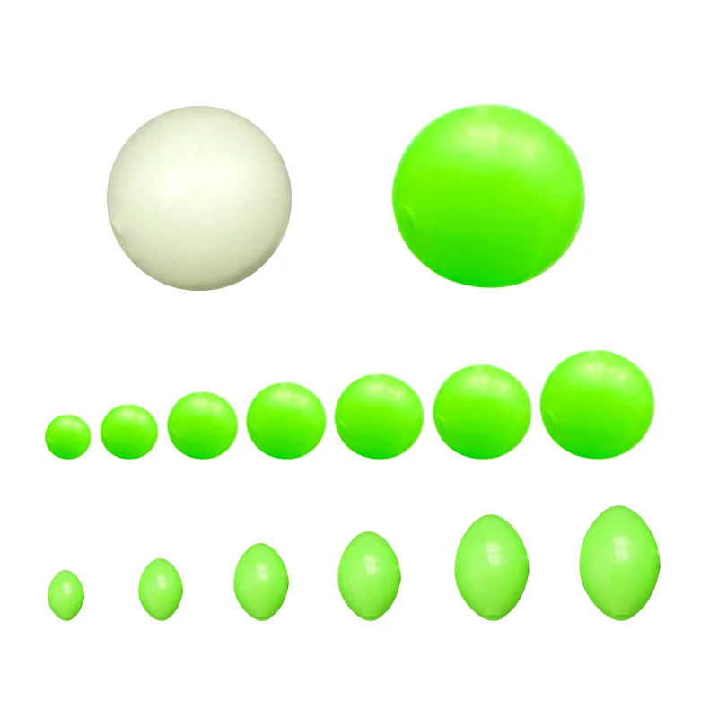 New Glow Fishing Beads Hard Plastic ABS Colorful Luminous Round Accessories for Saltwater Fish Species