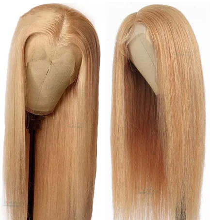 

Honey Blonde Human Hair Transparent lace Wigs Ginger blonde lace front wig Peruvian Straight human hair wigs For Women remy, Accept customer color chart