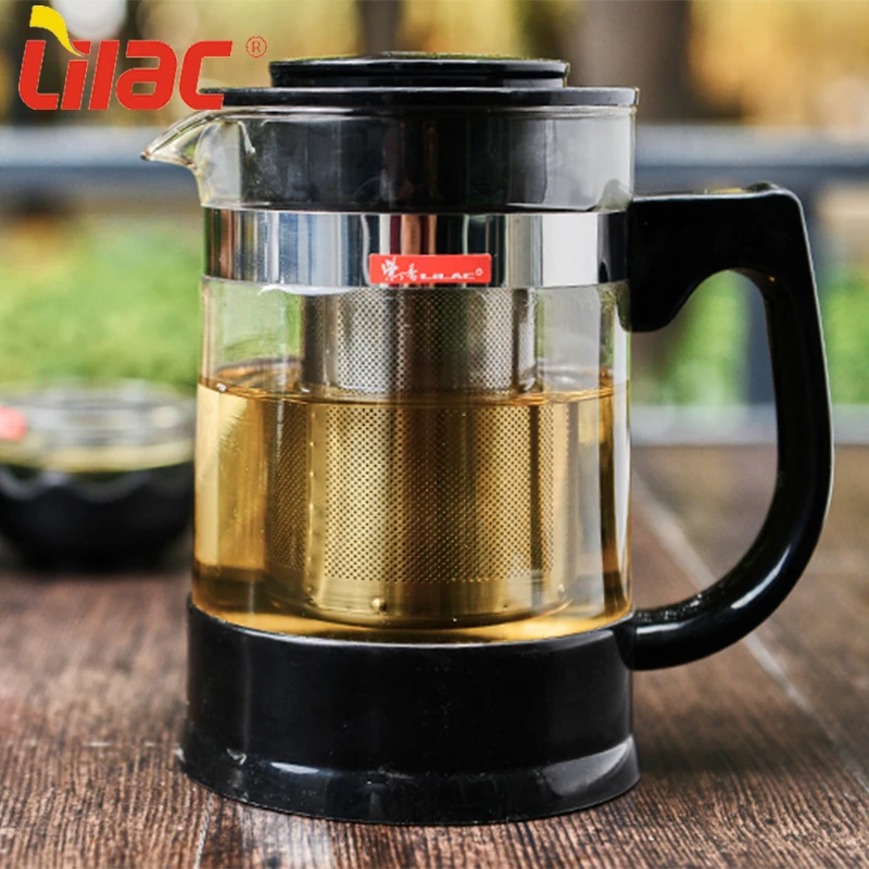 

Lilac FREE Sample 950ml clear glass bb hand brewing fancy coffee teapot kettle product and simplicity tea pot, Customized