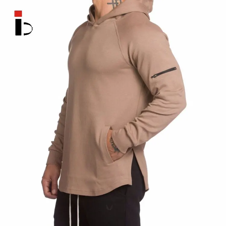 China OEM Custom wholesale mens fitness gym dry fit hoodie