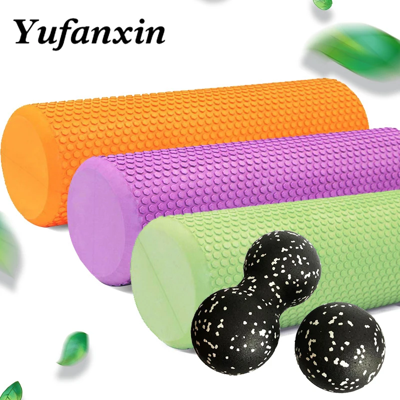

EVA Yoga Foam Roller High density muscle roller Pilates Exercises Fitness Gym massage column toolEquipment Brick 45/60cm