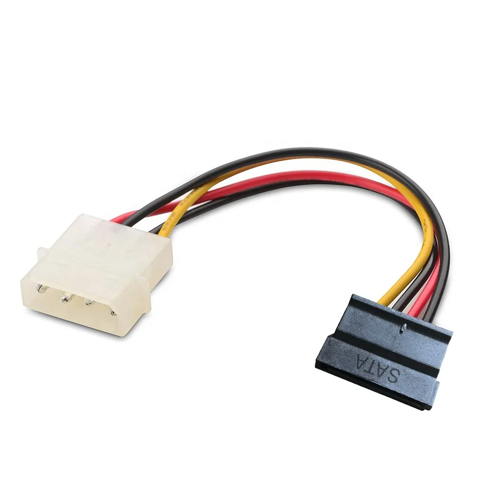 

Sata Power Cable Molexe IDE to Serial ATA Power Adapter 4 Pin to 12 Pin Cable hard disk Sata to esata 6.9inch SSD Cable