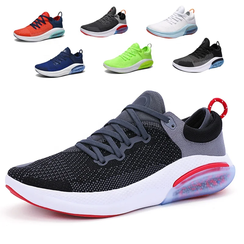 

2020 fashion couple white men sneaker women running air cushion men sport shoes, Black