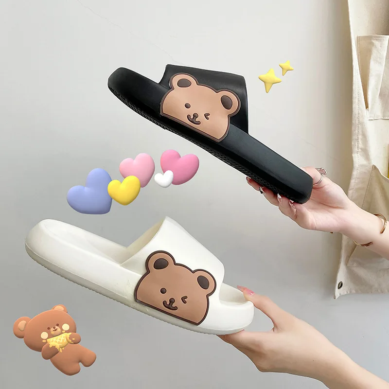 

Pvc girls sunny high quality factory light weight comfortable wear bear slider slippers, Various