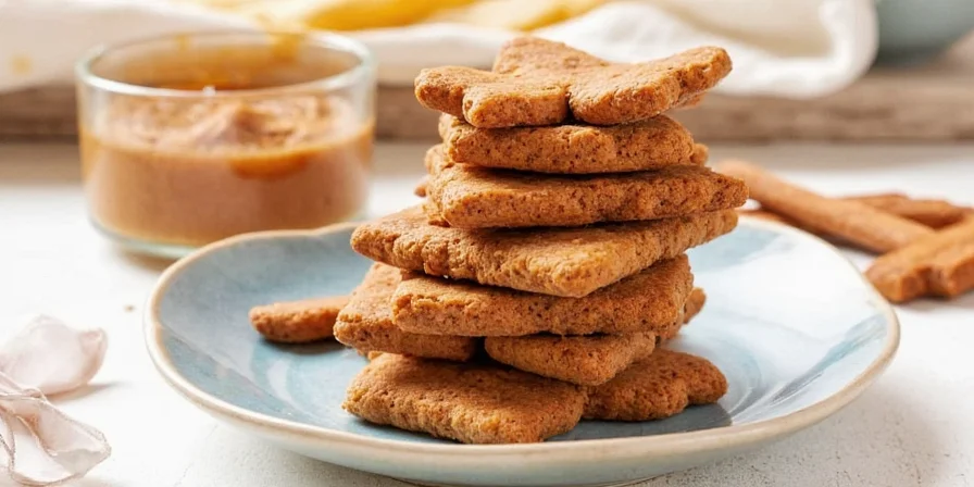 Gingerbread cookie on plate