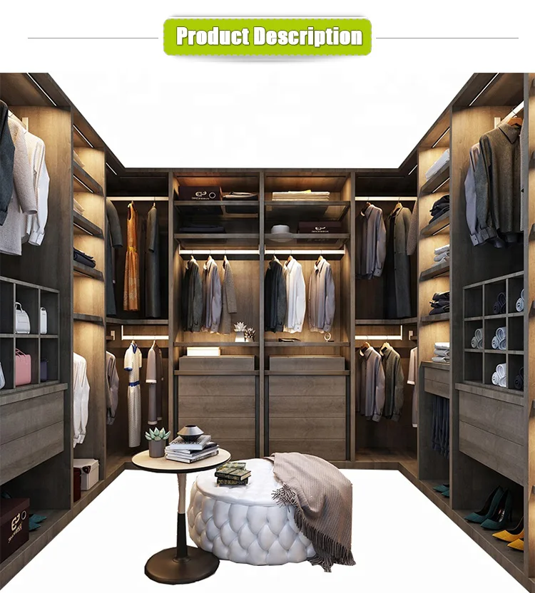 2020 new modern noble bedroom wardrobe designs walk in closet from China