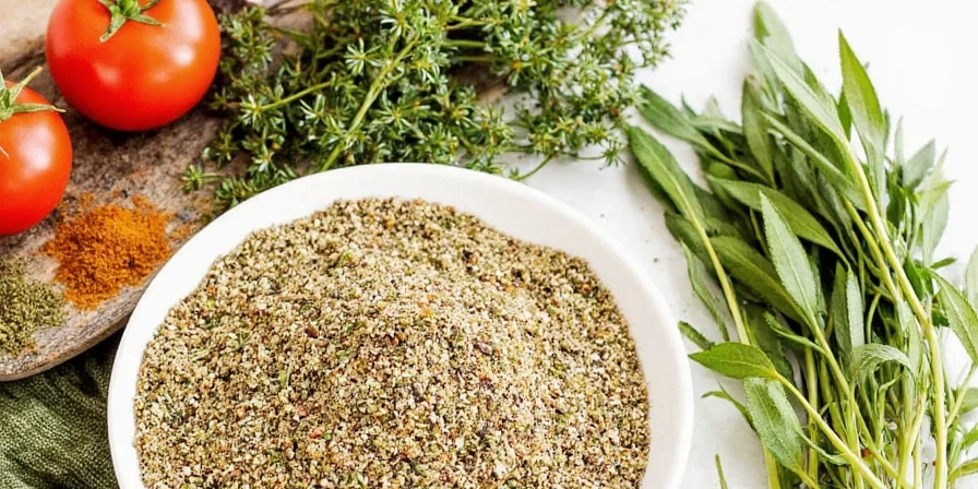 Montage of essential Italian herbs