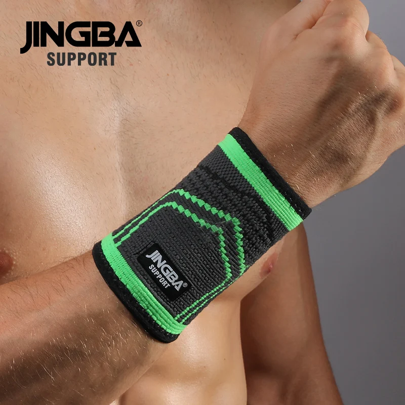 JINGBA SUPPORT Manufacturer's Tennis & Basketball Wrist Support Brace Knit Wristbands for Sports Safety & Sweatband Protection